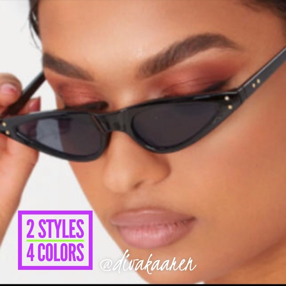 Skinny Sunnies! Red, Black, Brown & White Look!! - Picture 2 of 9